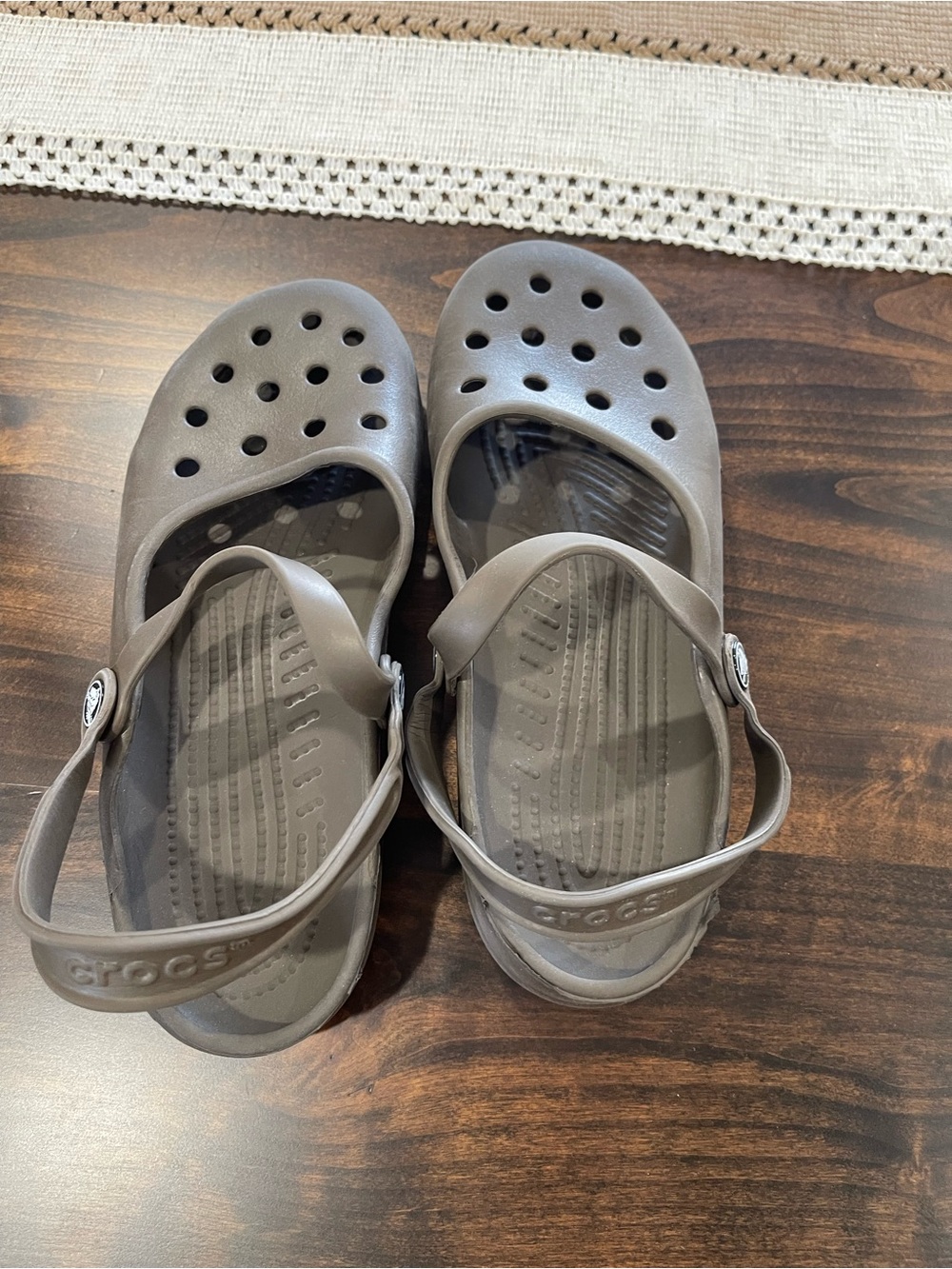 CROCS Mary Janes with heel strap